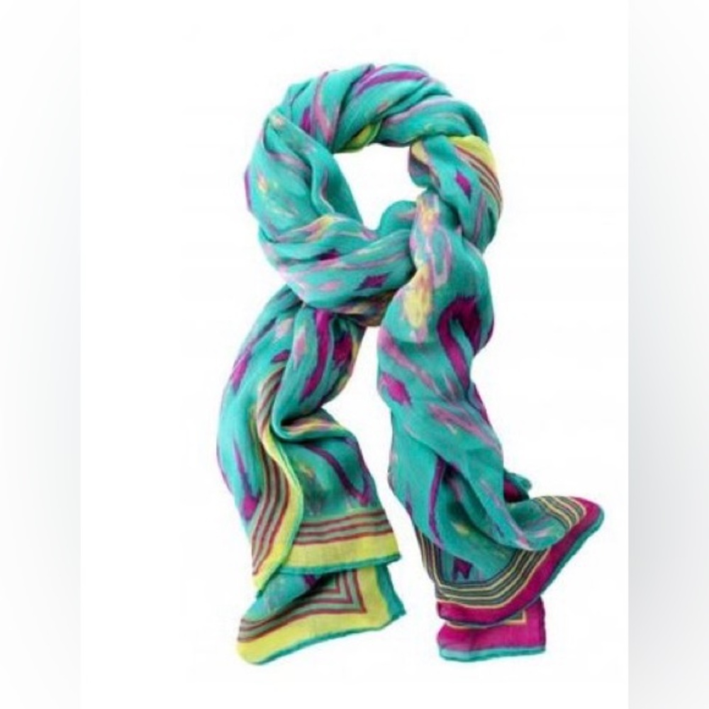 🛼 Stella & Dot 🛼Ikat Vibrant Multicolor Scarf